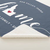 Idaho Home State Personalized Sherpa Deken (3/4)