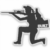 Idaho Huntress Vinyl Decal Sticker (Voorkant)