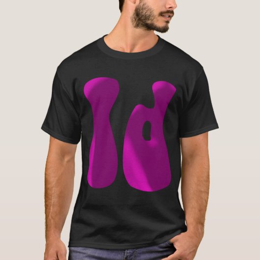 Idaho ID Initial Monogram Text 1 T-shirt (Voorkant)