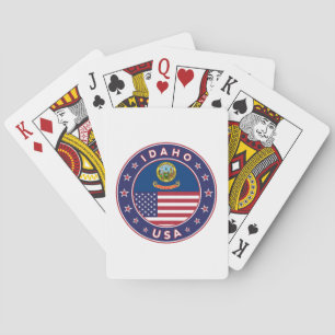 Idaho, Idaho USA, sticker Idaho Pokerkaarten
