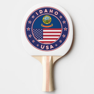 Idaho, Idaho USA, sticker Idaho Tafeltennisbatje
