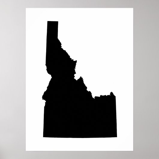 Idaho in het zwart poster (Voorkant)