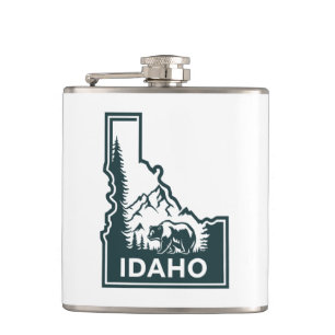 Idaho kaart Beer Heupfles