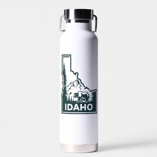 Idaho kaart Beer Waterfles (Voorkant)