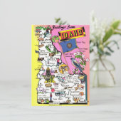 Idaho kaart bewegende aankondiging (Staand voorkant)