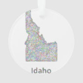 Idaho-kaart Ornament (achterkant)