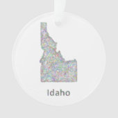 Idaho-kaart Ornament (voorkant)