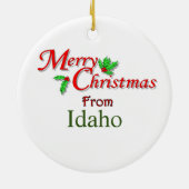 Idaho kerstboomversiering keramisch ornament (Achterkant)