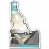 Idaho kleurrijk sticker (Voorkant)