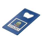 Idaho Kredietkaart Flessenopener (Voorkant Gekanteld)