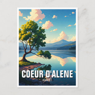 Idaho Lake Coeur d'Alene Briefkaart