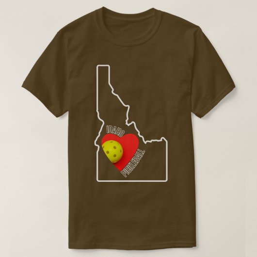 Idaho Loves Pickleball TS shirt (Design voorkant)