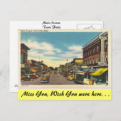 Idaho, Main Avenue, Twin Herfst Briefkaart (Voorkant / Achterkant)