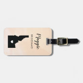 Idaho Map Bagagelabel, Wedding Party Welcome Bagagelabel (Voorkant horizontaal)