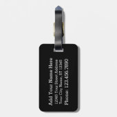 Idaho Map Home State Love met Custom Heart Bagagelabel (Achterkant verticaal)