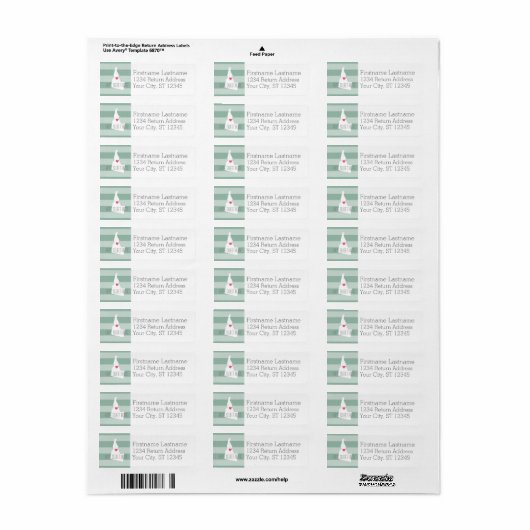 Idaho Map Home State Love met Custom Heart Etiket (Full Sheet)