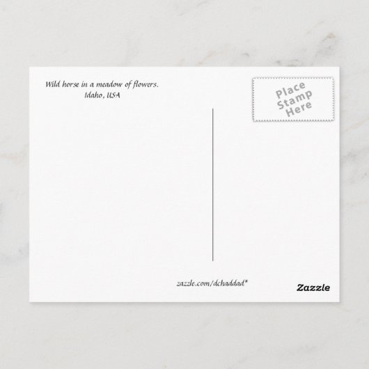 Idaho Meadow - Carte postale (Dos)