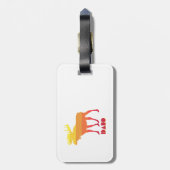 Idaho Moose Bagagelabel (Achterkant verticaal)