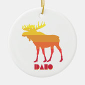 Idaho Moose Keramisch Ornament (Voorkant)