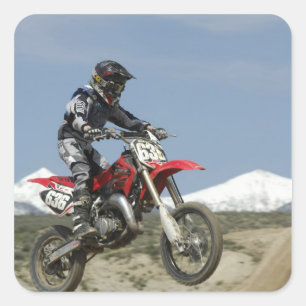 Idaho, Motocross Racen, Motorracen Vierkante Sticker