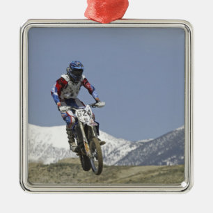 Idaho, Motocross Racing, Motorcycle Racing Metalen Ornament