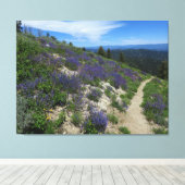 Idaho Mountain Wandelpad Canvas Afdruk (Insitu (Houten vloer))