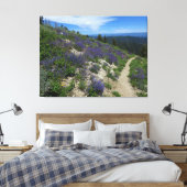 Idaho Mountain Wandelpad Canvas Afdruk (Insitu (Slaapkamer))