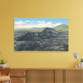 Idaho National Park Big Crater Rim Canvas Afdruk (Insitu (Woonkamer))