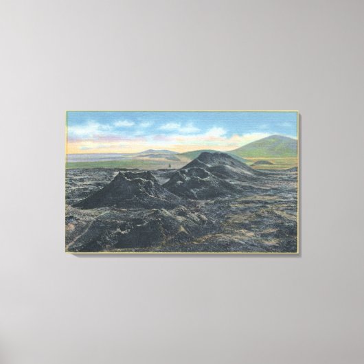 Idaho National Park Big Crater Rim Canvas Afdruk (Voorkant)