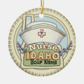 Idaho Nurse Keramisch Ornament (Voorkant)