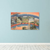 Idaho (Overheidskapitaal/Bloem) - Grote brief Canvas Afdruk (Insitu (Houten vloer))