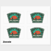 Idaho Panhandle National Forests Camping Rechthoekige Sticker (Vel)