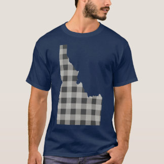 Idaho Plaid in Gray T-shirt