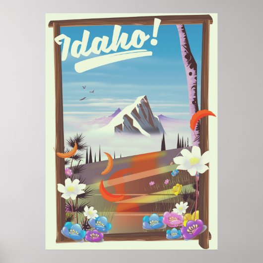 Idaho ! poster de voyage paysager (Devant)
