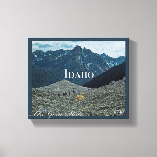 Idaho Poster Kunst Canvas Afdruk