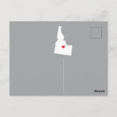 IDAHO-postkaart van de staat die de aankondiging v Briefkaart (Achterkant)