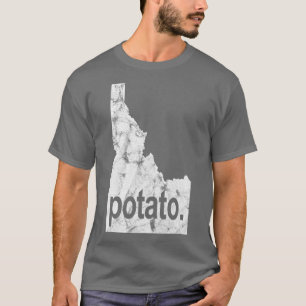 Idaho Potato Distress Idaho Tater Food Foodie T-shirt