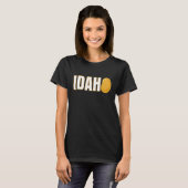 Idaho Potato Souvenir Simple State Vegetable Tuber T-shirt (Voorkant volledig)
