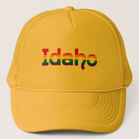 Idaho Rainbow-tekstPet Trucker Pet (Voorkant)
