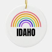 Idaho - Reizen - Staat - Boise - Retro - Kaart Keramisch Ornament (Voorkant)