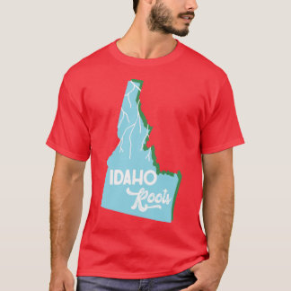 Idaho Roots Aqua Green T-shirt