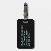 Idaho Sasquatch License Bord Bagagelabel (Achterkant verticaal)