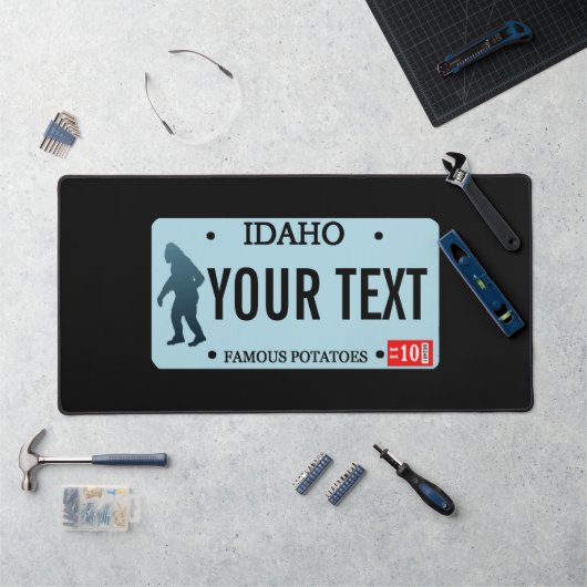 Idaho Sasquatch License Bord Bureaumat (Werkstation)