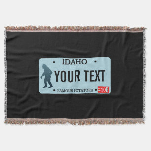 Idaho Sasquatch License Bord Deken