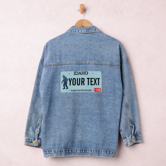 Idaho Sasquatch License Bord Denim Jacket (Hangar)