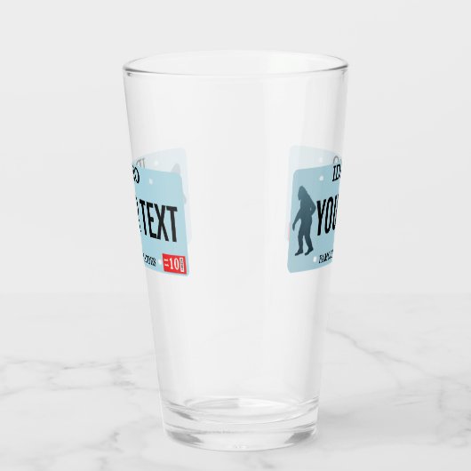Idaho Sasquatch License Bord Glas (Rechts)