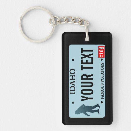 Idaho Sasquatch License Bord Sleutelhanger (Voorkant)