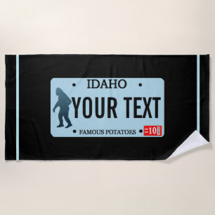 Idaho Sasquatch License Bord Strandlaken