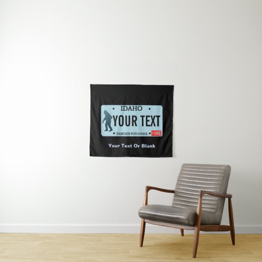 Idaho Sasquatch License Bord Wandkleed (In Situ (horizontaal))