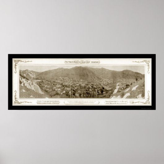 Idaho Springs, CO Foto 1903 Poster (Voorkant)